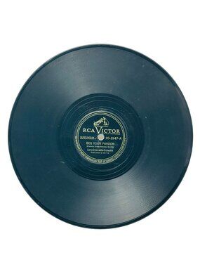 Larry Green Beg Your Pardon 10 Inch Shellac 78 RPM RCA Victor 20-2647 VG+